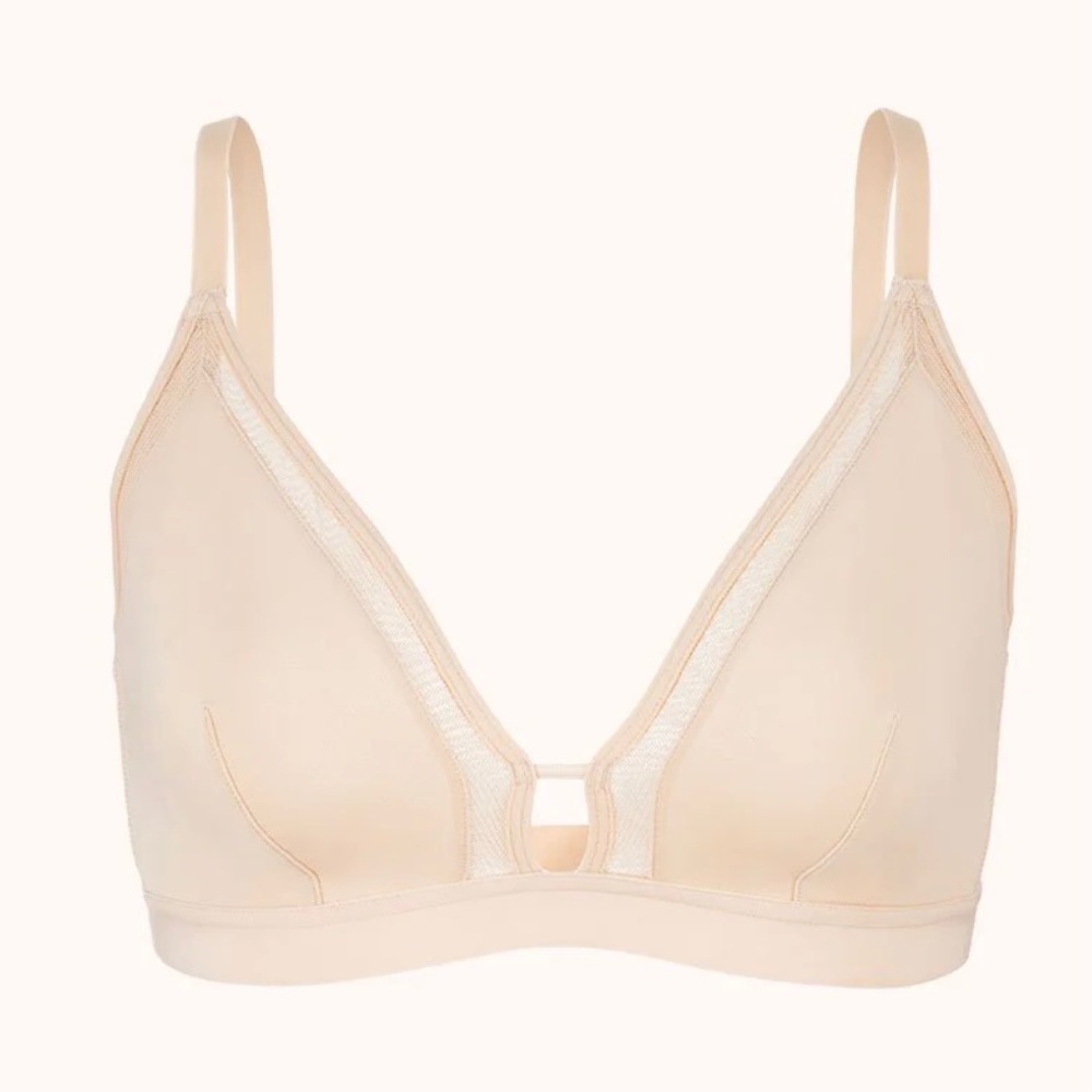 NWT Lively The Mesh Busty Bralette Toasted Almond - Picture 14 of 15